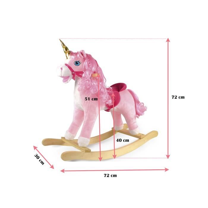 Licorne deals bascule rose