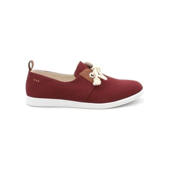 Baskets mode homme Armistice Stone One M Rouge burgundy Twill