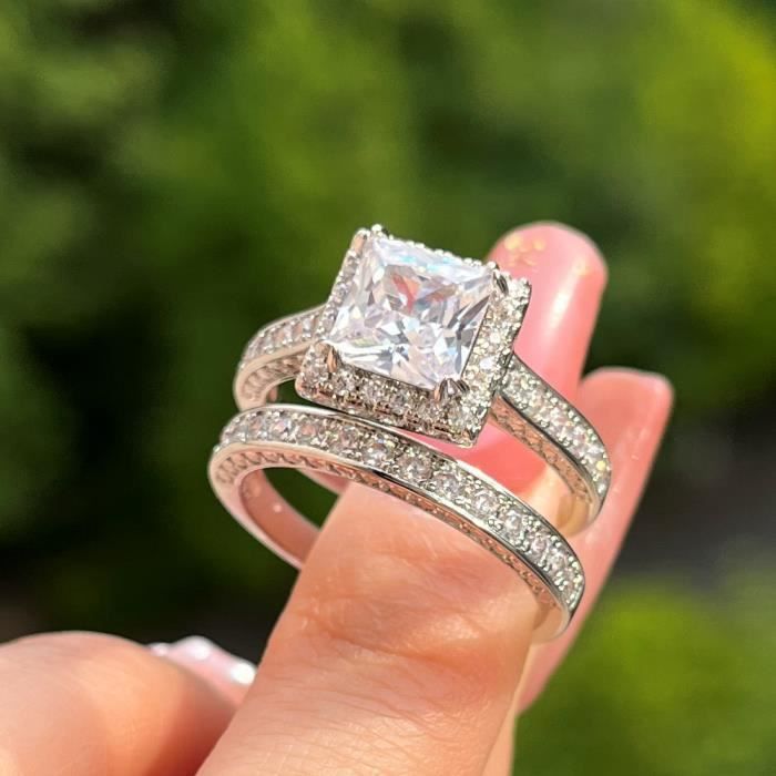 Bague fiancaille et online mariage 2 en 1