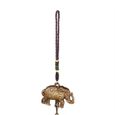 Dilwe cadeaux Ornement à suspendre bonne chance Feng Shui couleur cloches carillons à vent Chine décor à la maison éléphant ()-2