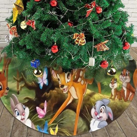 Boule de Noël Disney Bambi blanche et verte