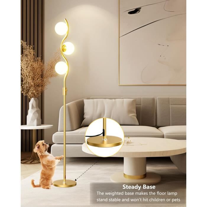 Lampe Sur Pied Lampe De Sol Verre Fumé Lampe D'Appoint Mobile Lampe Sur Pied Lampe De Sol Verre Fumé Lampe D'Appoint Mobile