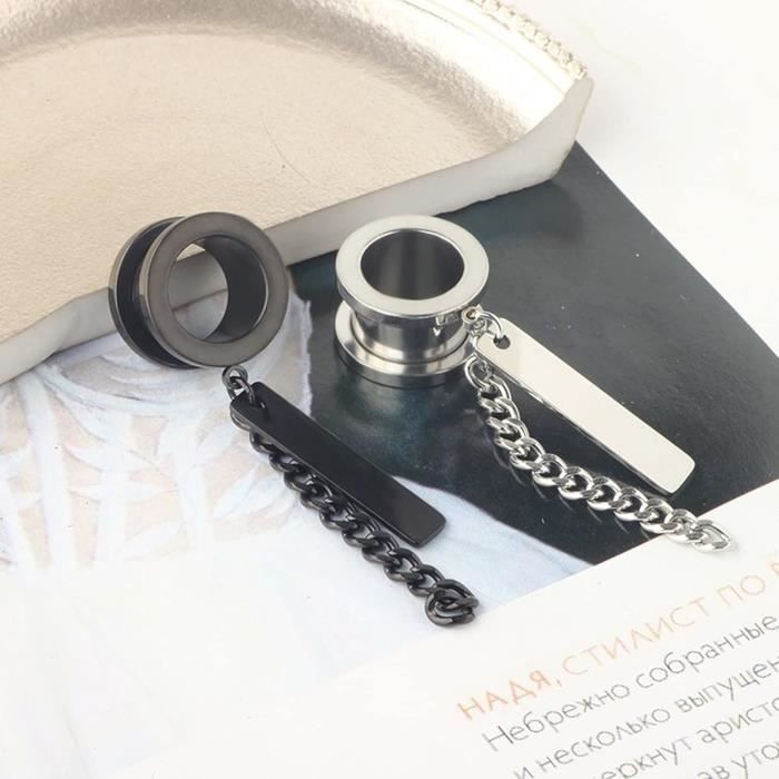 Beydodo Ecarteur d Oreilles 6mm, Piercing Oreille Tunnel