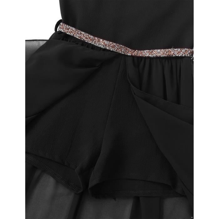 Robe Danse Liturgique Enfant Fille - Asymétrique Brillant - 100% Polyester - Taille 5-16 Ans