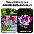 Lampe Solaire Suspension Papillon LED Jardin SONEW - Multicolore - Energie Solaire - Etanche IP65-3