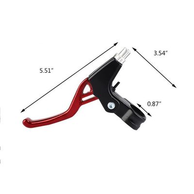 Levier De Frein VTT 2 Doigts - Alliage Aluminium Léger - Multi-Couleurs - Pour Freins Mécaniques