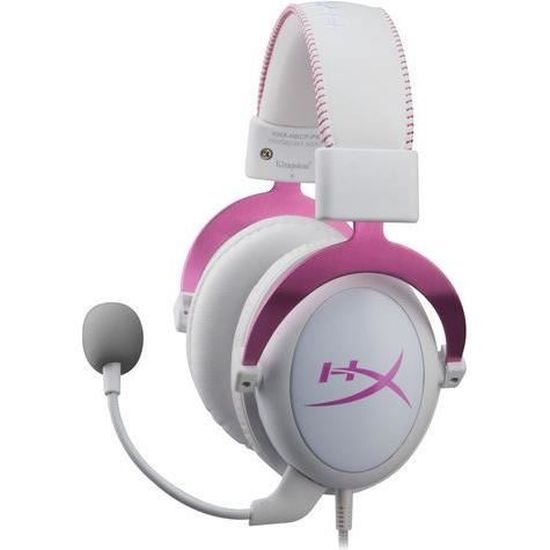 CASQUE Gaming Hyperx Cloud II Rose blanc (4P5E0AA) - Cdiscount Informatique