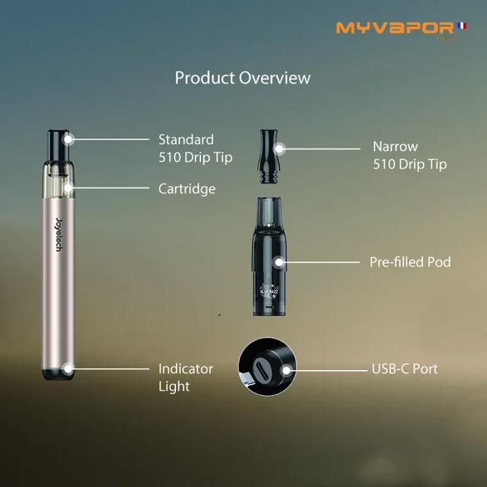 elfbar nachfüll pod läuft aus kit Joyetech eRoll Mac 180 mAh en boutique de e-cigarettes à Thonon