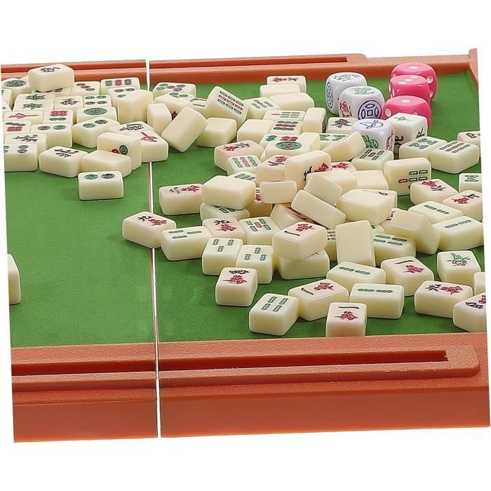 3 Ensembles Voyage Loisirs Mahjong Jouets Pour Voyage Échiquier