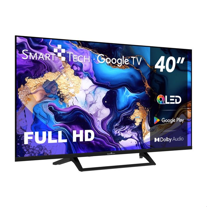 Smart Tech 40QG01V, 40" (100 cm) FHD QLED Smart Google Television ...