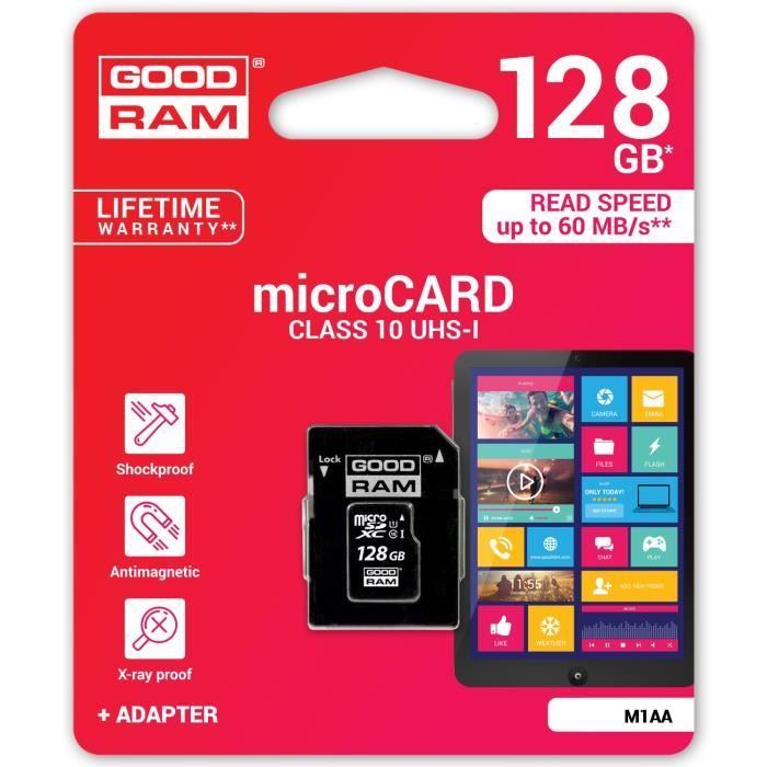 carte mémoire microSD Goodram - 128GB