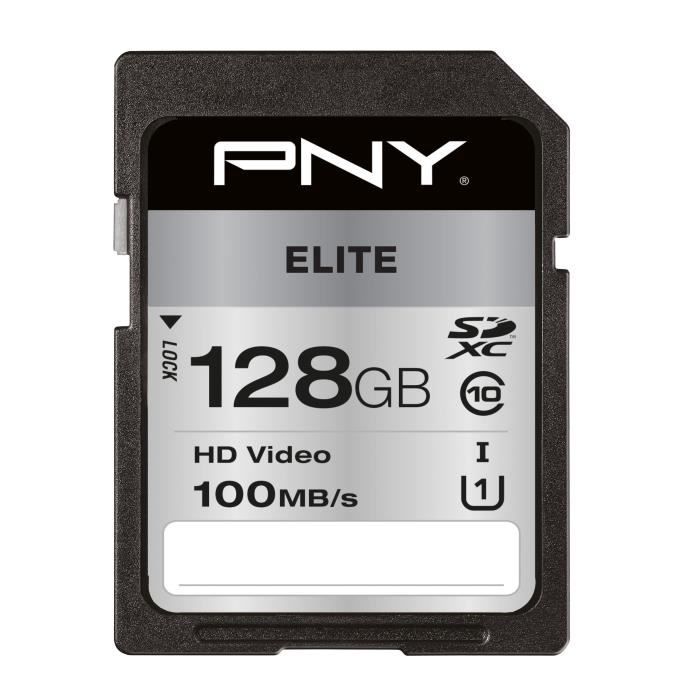 Carte PNY microSDXC Elite 128Go pour Nintendo Switch