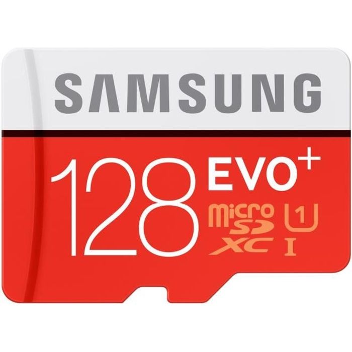Carte mémoire Samsung Micro SD Evo PLUS Adapt SD 128Go