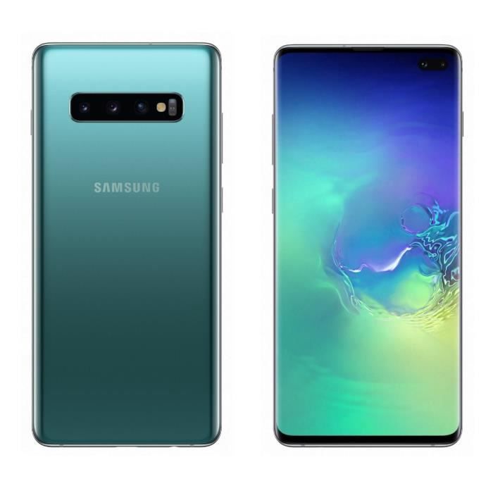 Vente Téléphone portable Samsung Galaxy S10+ 128 go Vert - Double sim pas cher Vente Téléphone portable Samsung Galaxy S10+ 128 go Vert - Double sim pas cher