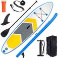 DOMICILE Pack Paddle Gonflable de CourseStand-up Adulte - 300x76x15cm - Avec accessoires complet +Jeu de tubes de réparation-0
