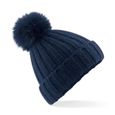 Bonnet pompon fourrure