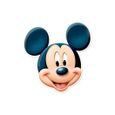 Masque en carton Mickey Mouse imprimé - Disney - Taille Unique - Licence Mickey et ses amis - Noir-0
