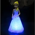 Veilleuse Projecteur Reine des Neiges Disney Lampe enfant  Lampe de LED change de couleur-0