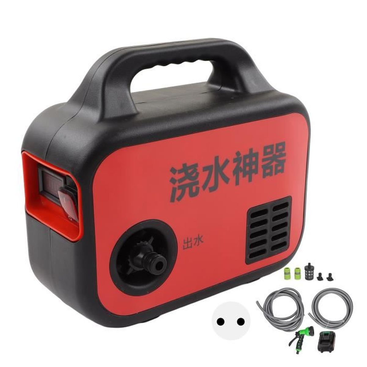 Pompe à Eau/diesel Sans Fil Auto-amorçante - 2880 L/h, Batteries 2x4000 MAh - Pour Camping-car, Piscine, Jardin, Récupérateur D'eau