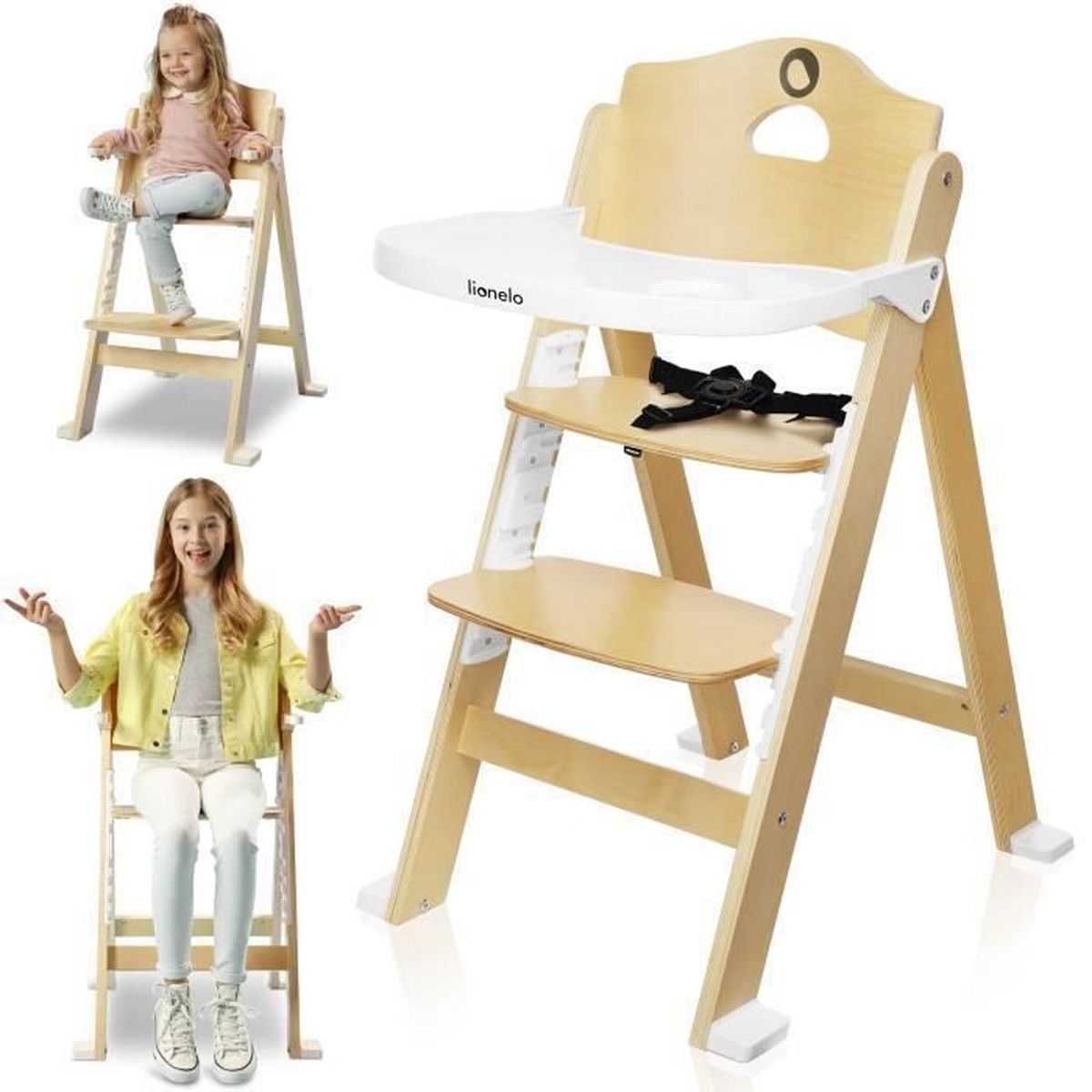 Lionelo Koen Chaise Haute Bebe 2 En 1 Chaise Haute Pour Bébé Et Une Chaise Ordinaire Pour Les