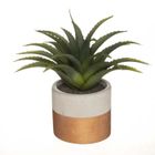 Plante verte artificielle - SILUMEN - Aloe Vera 28cm - Intérieur - Cuivre
