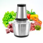 Hachoir Électrique BIVGOCLS - Bol Acier Inox 2L - 250W - 4 Lames Amovibles - 2 Niveaux de Vitesse