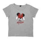 UNITED LABELS T-shirt femme Disney Mickey, t-shirt top à manches courtes femme