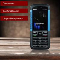 mean-Téléphone portable débloqué C2 Gsm-Wcdma 3.15Mp Appareil photo 3G Téléphone pour Nokia 5310Xm [bleu]