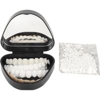 Zerone Kit de réparation temporaire des dents Kit de réparation de dents temporaires moulable fausses dents perles de montage