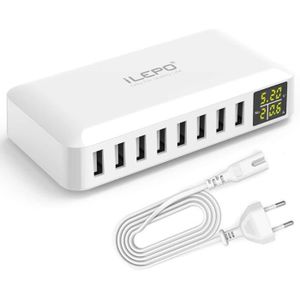 CHARGEUR Chargeur Adaptateur 40 Watts Station de Charge USB