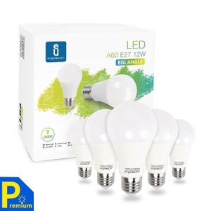 AMPOULE - LED Aigostar - Lot de 5 ampoules LED A60 E27 (grosse v