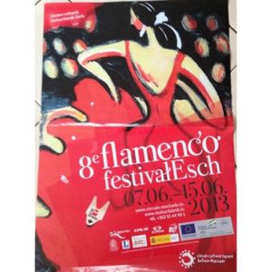 AFFICHE - POSTER Flamenco  - Festival Esch - 60x80 cm - AFFICHE - P