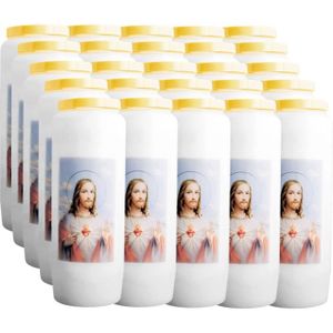 br/ûle 9 Jours // 100/% v/ég/étale Saint Exp/édit pour Une Aide imm/édiate Christ-en-or 20X Bougie Neuvaine