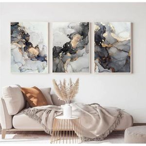 Livraison gratuite sur 3 Pièces Décoration Murale Moderne pour Salon  Peinture d'art Abstrait avec Cadre en Marron｜Homary FR