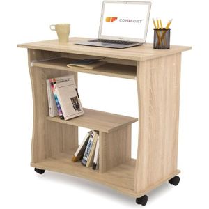 Bureau Avec Tablette Coulissante Cdiscount