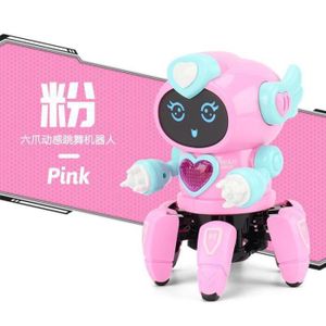 ROBOT - ANIMAL ANIMÉ Rose - Robot Rock électrique pour enfants, jouets 