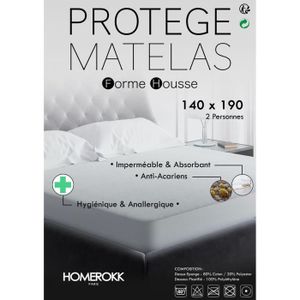 PROTÈGE MATELAS  Alèse 140x190cm imperméable Protège Matelas - HOMEROKK