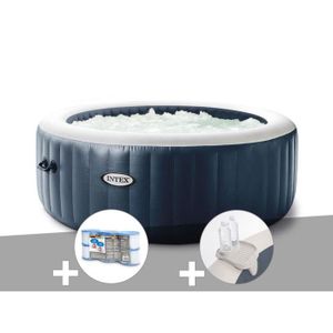 SPA COMPLET - KIT SPA Spa gonflable PureSpa Blue Navy rond 4 places - IN