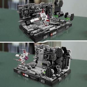 ASSEMBLAGE CONSTRUCTION SHOT CASE - LEGO 75329 Star Wars™ Diorama de la Poursuite dans les Tranchées de l'Étoile de la Mort, Maquette a Construire pour Ad