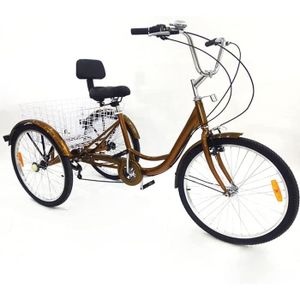 TRICYCLE Tricycle adulte de vélo à 3 vitesses de 24 