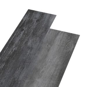 SOLS PVC Pwshymi-Planche de plancher PVC autoadhésif 5,21 m² 2 mm gris brillant