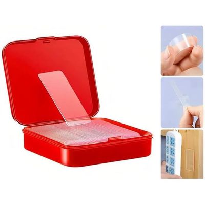 Ruban Adhésif Double Face Extra Fort - Lot De 60 Rouleaux Transparents - Amovible Et Sans Traces - Multi-usages (cadres, Déco, Bricolage)