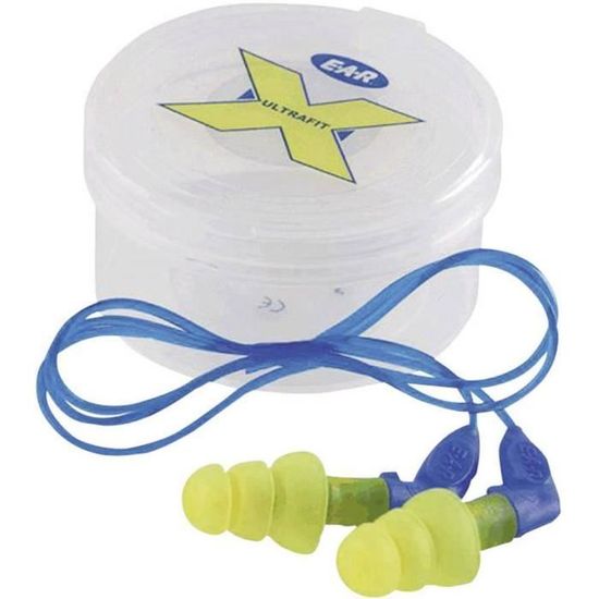 Tappi Per Orecchie 3M E-A-R Ultrafit - 35 DB, Con Cordino, Lavabili, 50 Paia, SNR 29 DB - Foto 7
