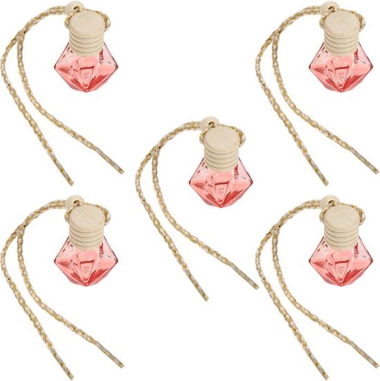Collier plaqué flash or sur laiton avec pendentif flacon de parfum en