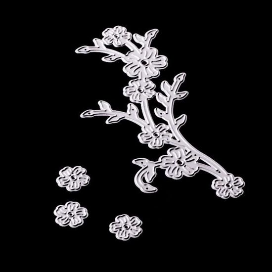 BYFRI Poinçon Fleurs - Gabarit Métal Pour Embossage Scrapbooking, Création De Cartes Et DIY