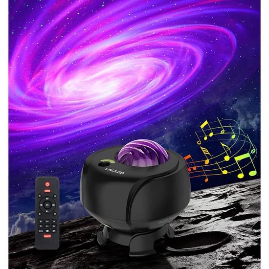 Veilleuse Galaxie Projecteur Ciel Étoilé Projecteur 360° Rotation Planétarium Lampe Pour Chambre D'enfant Cadeau Saint Valentin Déco Mariage