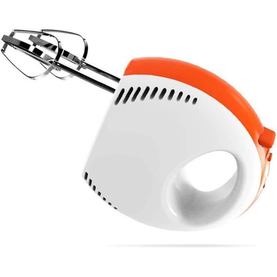 Batteur à Main - 5 Vitesses Avec 2 Crochets à Pâte Et 2 Fouets