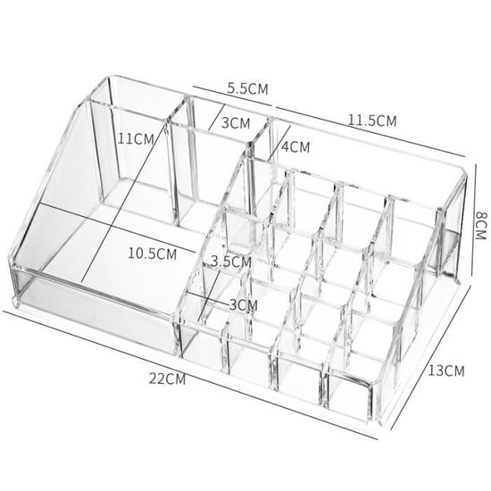 Boîte De Rangement Transparente 3 Niveaux Pour Washi Tape – Organisateur Compact Empilable, Idéal Bureau Ou Loisirs Créatifs - 3