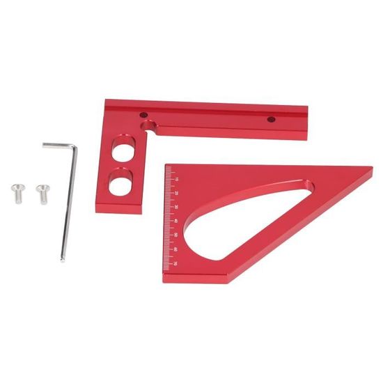 Tofelf Règle De Perçage 4-en-1 Alliage Aluminium - Gabarit Pour Poignées De Porte Et Tiroirs - 35 Cm
