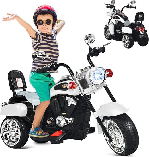 COSTWAY BMW Moto Électrique 6V pour Enfants 3-8 Ans 3 km/h, USB Musique COSTWAY BMW Moto Électrique 6V pour Enfants 3-8 Ans 3 km/h, USB Musique